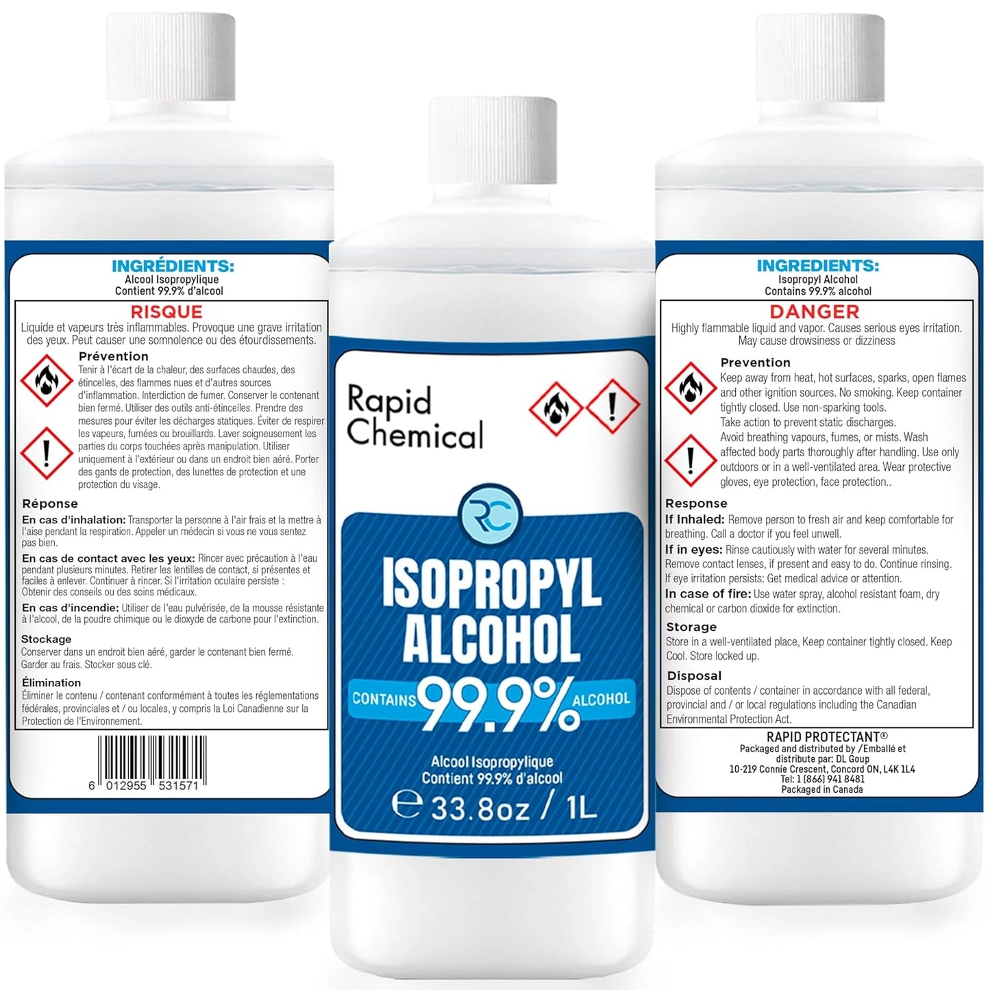 99.9% Isopropyl Alcohol 1L