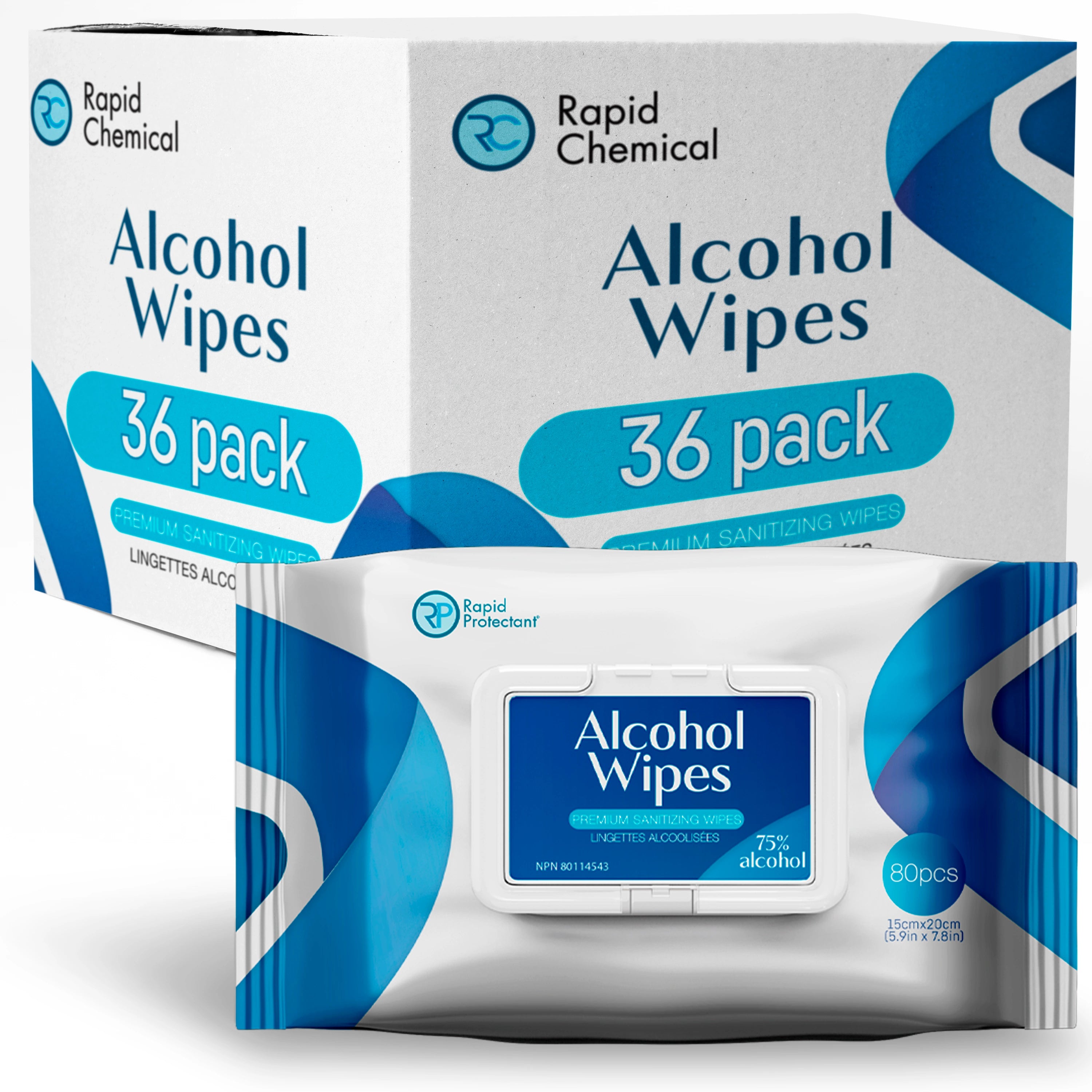 75% Alcohol Wipes - 36 Pack