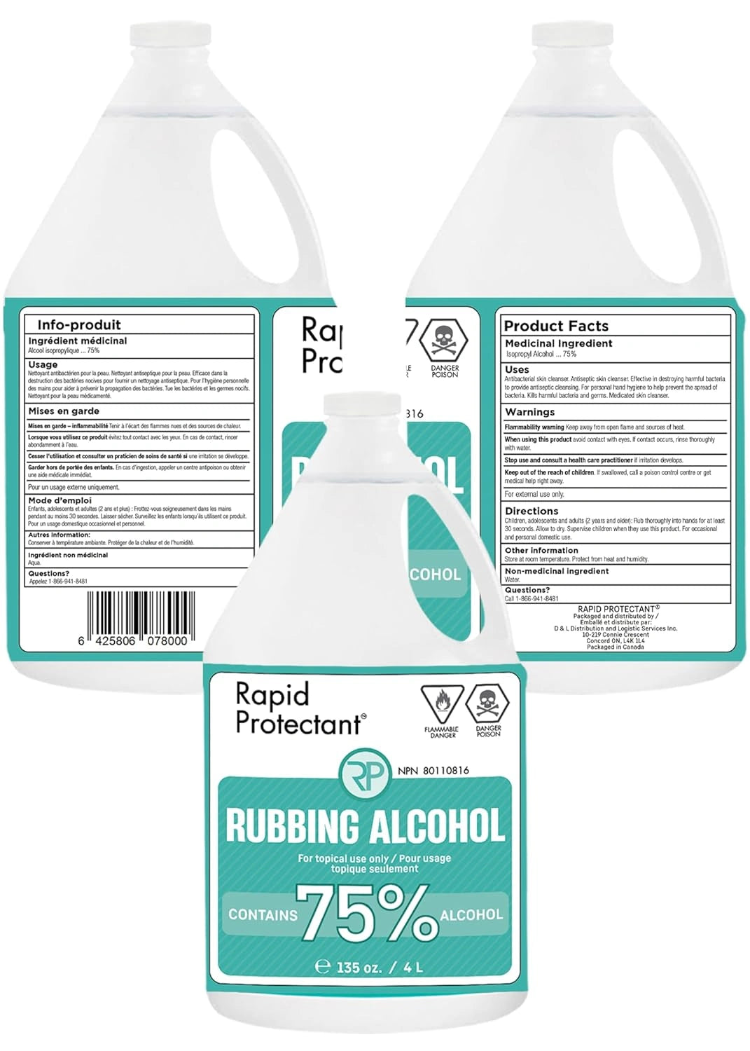 75% Isopropyl Alcohol 4L