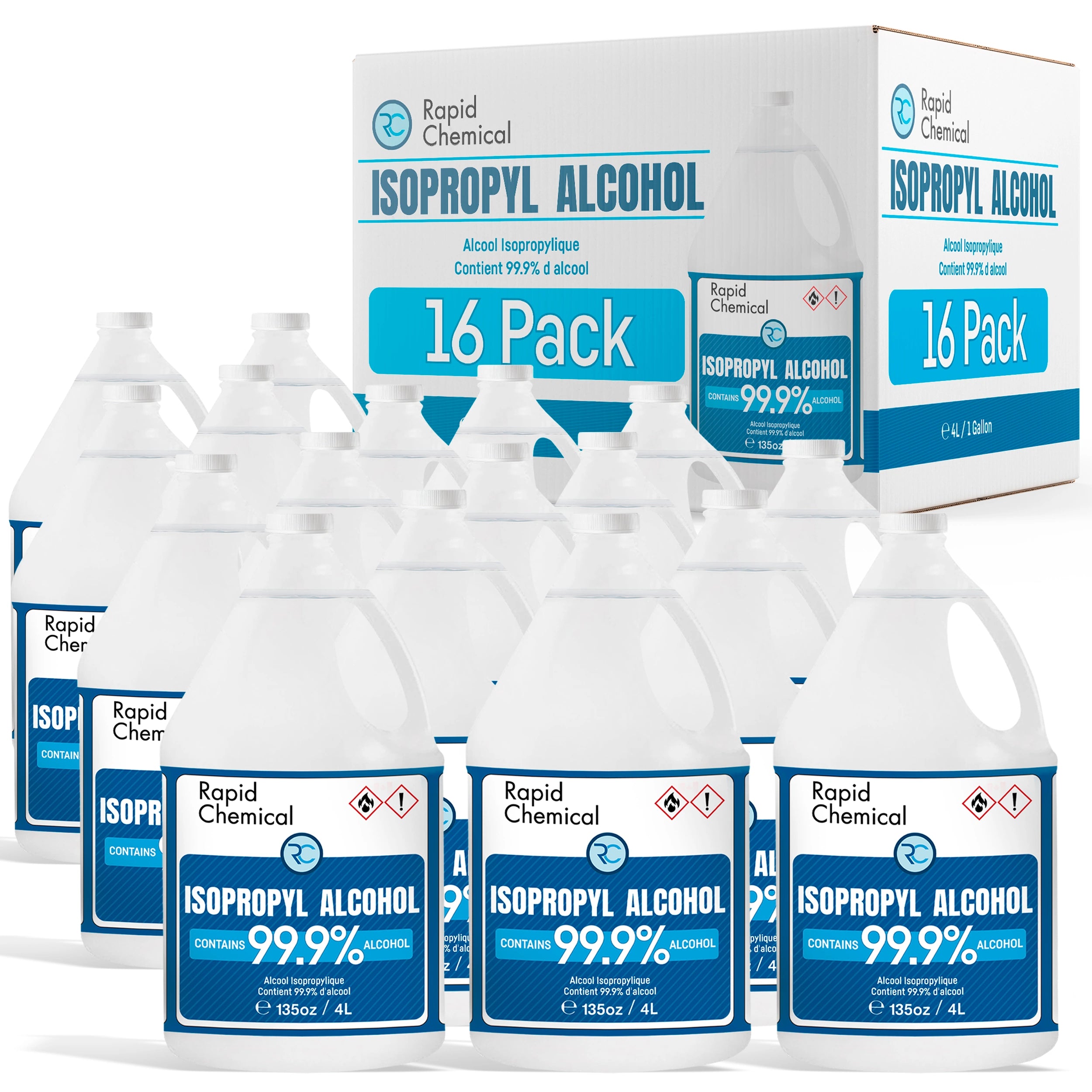 99.9% Isopropyl Alcohol 4L - 16 Pack