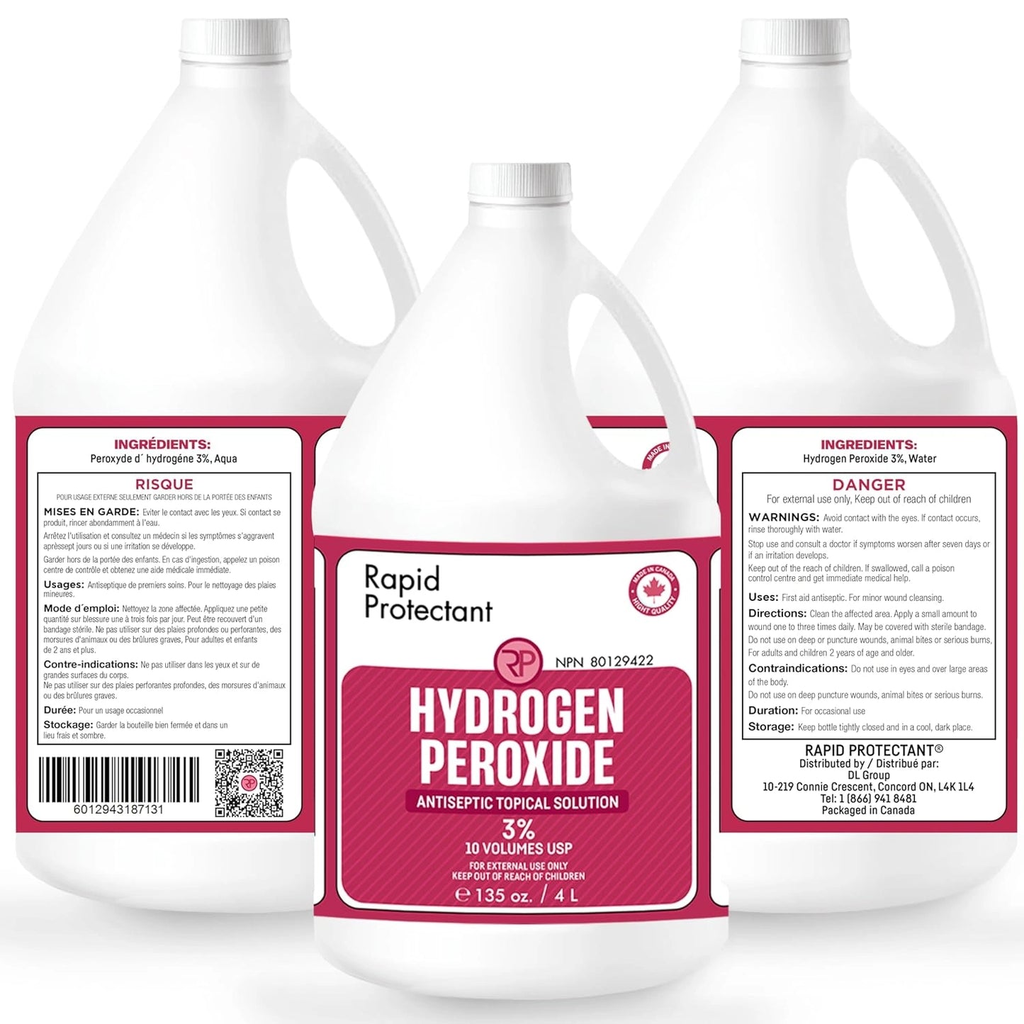 Paroxcide Hydrogen Peroxide 3% - 4 Liter / 1 Gallon | Rapid Protectant