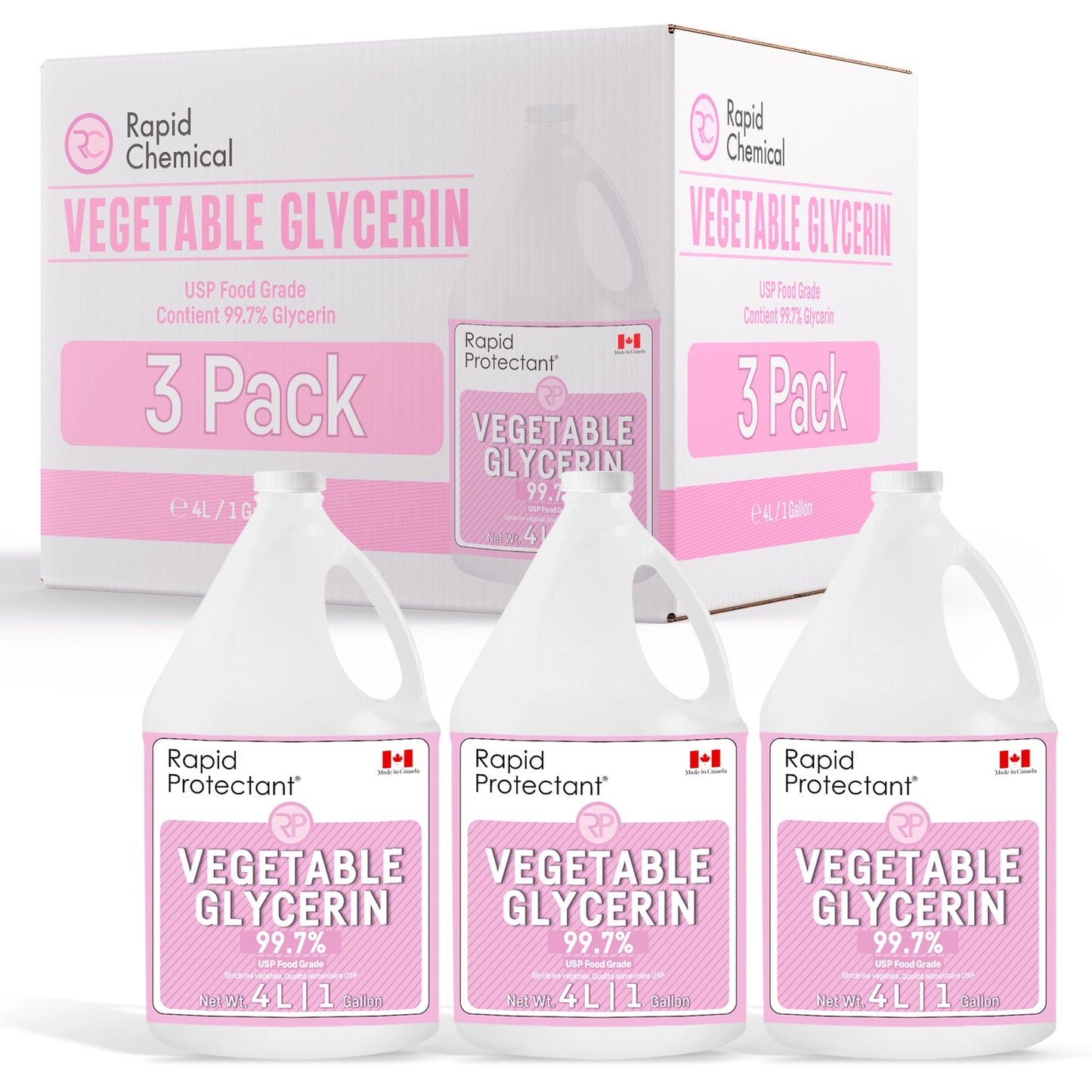 Vegetable Glycerin 4L - 3 Pack