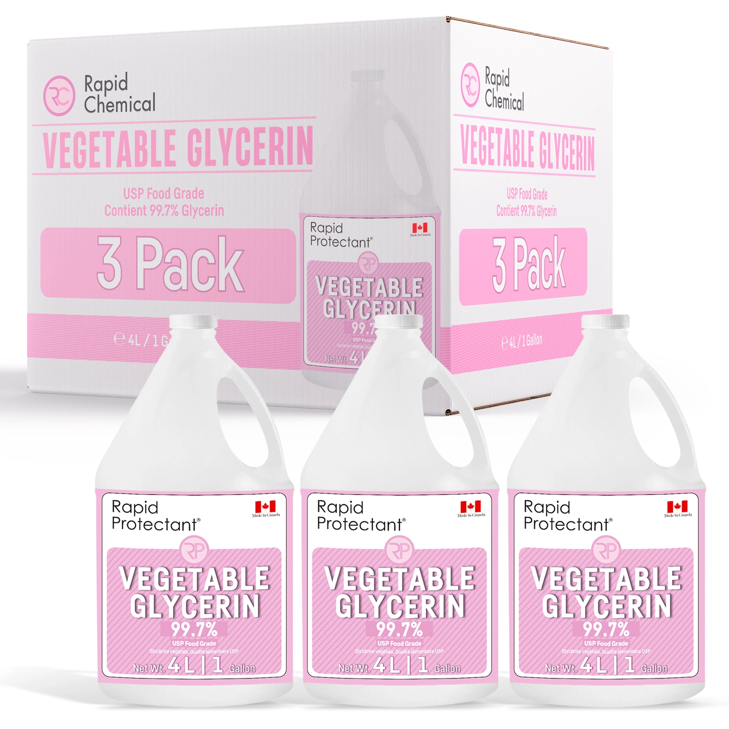 Vegetable Glycerin 4L - 3 Pack