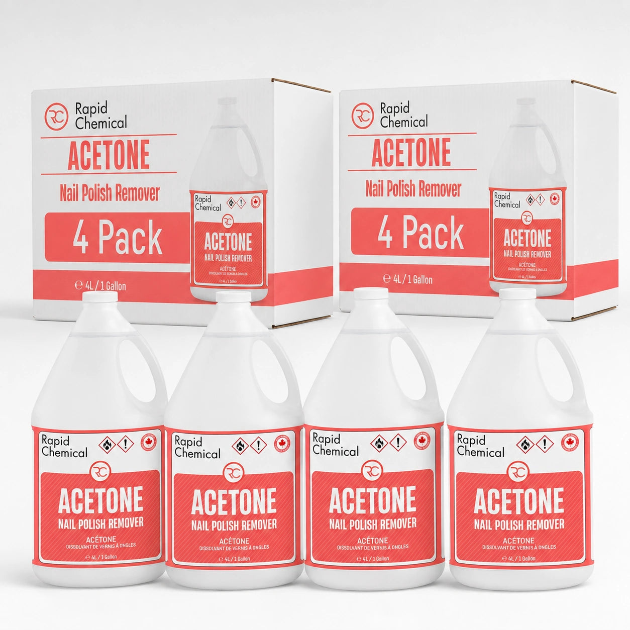 Acetone 4L - 8 Pack (2 Cases)