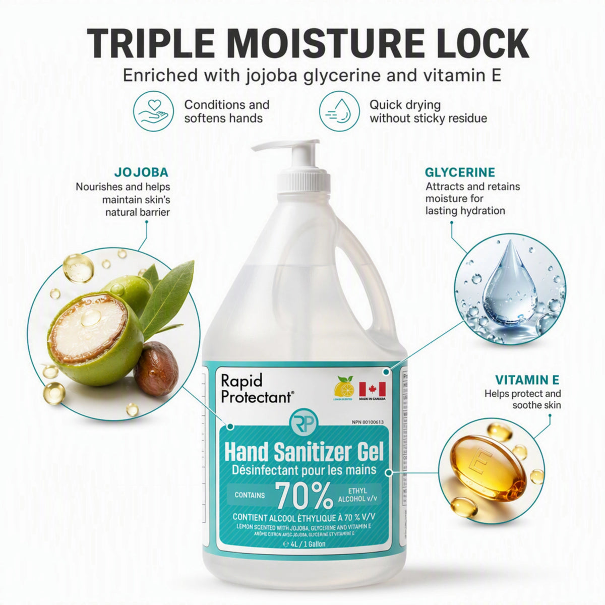 70% Hand Sanitizer Gel - Pump Bottle Refill