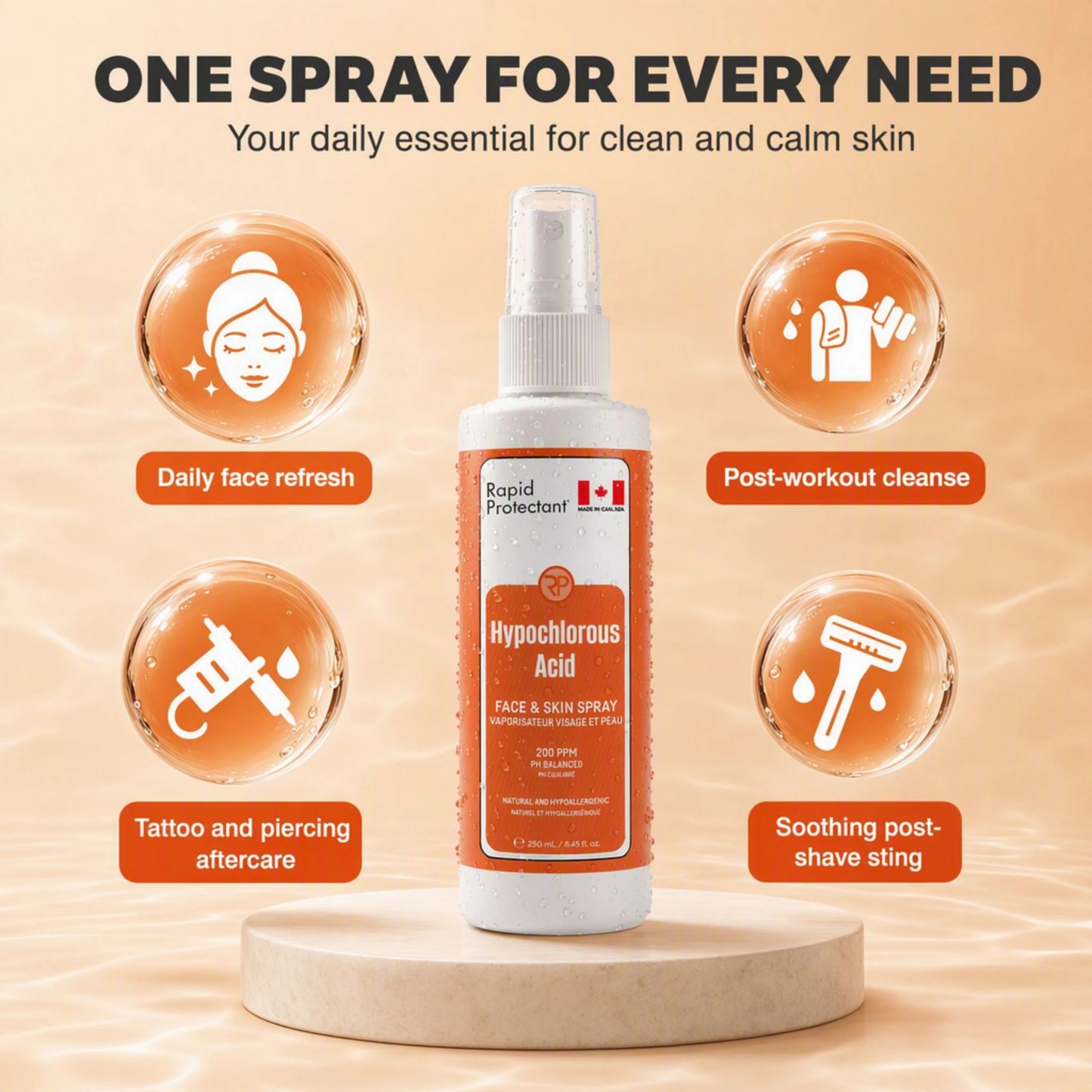 Hypochlorous Acid Face & Skin Spray 250ml