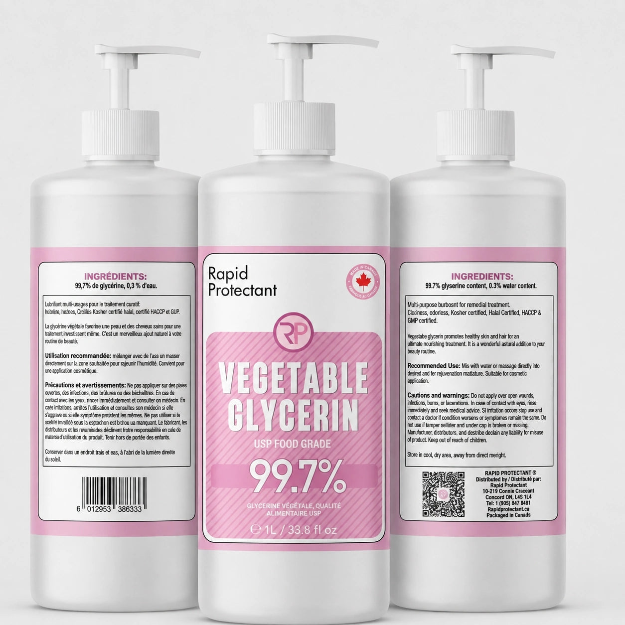 Vegetable Glycerin 1L - 16 Pack (1 Case)