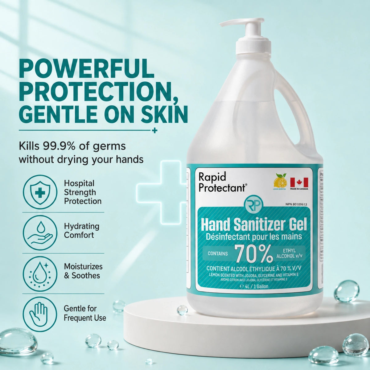 70% Hand Sanitizer Gel - Pump Bottle Refill